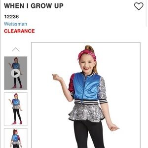 When I grow up 12236 M Weissman costume